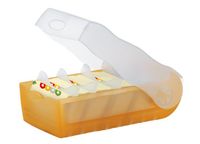 HAN CROCO Lern-, Telefon- und Karteibox A7 (orange/trans./klar.)
