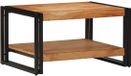 vidaXL Salontafel 70x50x38 cm massief acaciahout