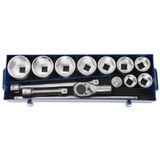 Expert by Facom Koffer met Ratels en Doppen | 1" | 13 Stuks - E034701