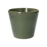 Pot de fleur, céramique, vert foncé, Ø 17,5 cm