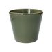 Pot de fleur, céramique, vert foncé, Ø 17,5 cm