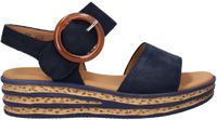 Gabor Sandalette compensée bleu foncé