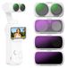 NEEWER filterset, alleen compatibel met Insta360 Luna Ultra | Circulaire polarisator, polariserende lensfilter, neutrale dichtheid ND16 + ND64 + ND256, accessoires voor actiecamera's