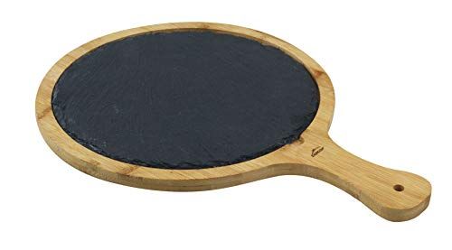 Lacor Dienblad, bord & bamboe rond donkergrijs - 8414271610479