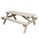 Esschert Design Picknicktafel Hout Rechthoekig 180 x 151 x 69.8 cm