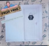 Freek Vonk krijtbord deurhanger met 4 krijtjes - zwart