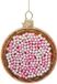 Vondels Ornament verre rose/blanc biscuit hollandais H8.5cm w/box