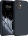 kwmobile telefoonhoesje geschikt voor Apple iPhone 12 mini - Hoesje met siliconen coating - Smartphone case in bosbesblauw