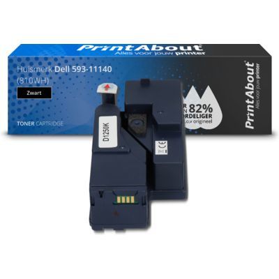 PrintAbout Huismerk Dell 593-11140 Zwart Toner | Compatibel