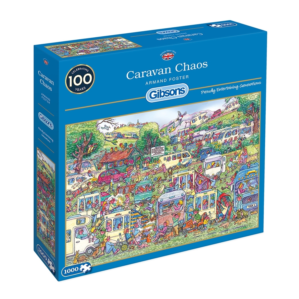 Gibsons Caravan Chaos Puzzel 1000 stukjes