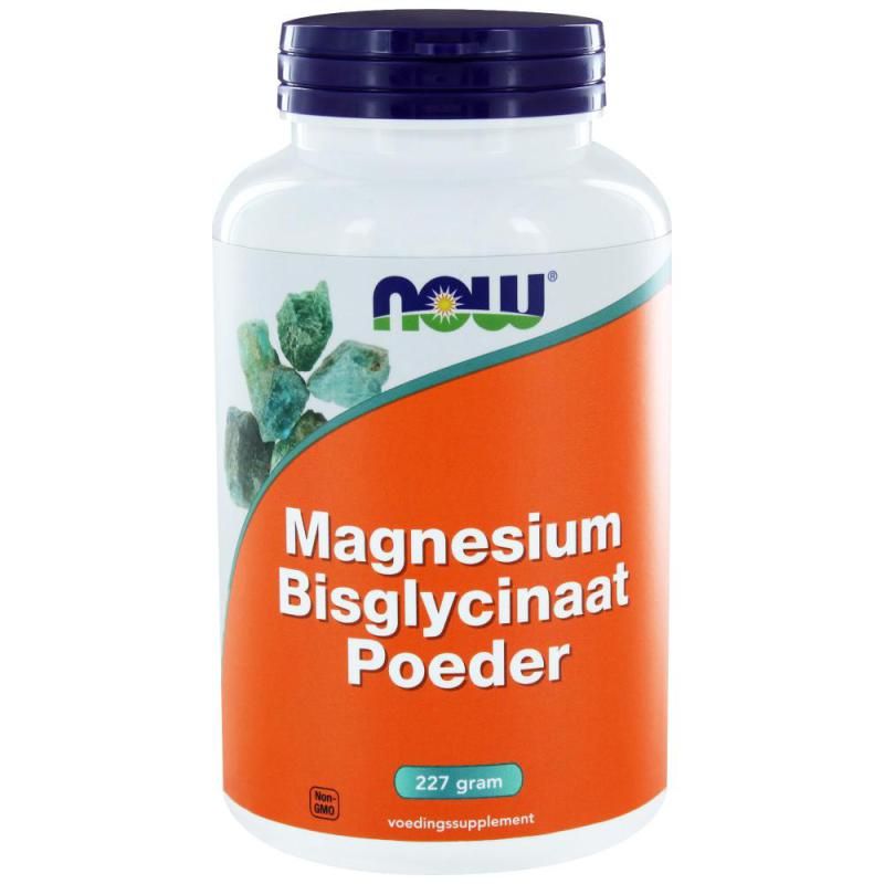 NOW Magnesium Bisglycinaat Poeder 227gr