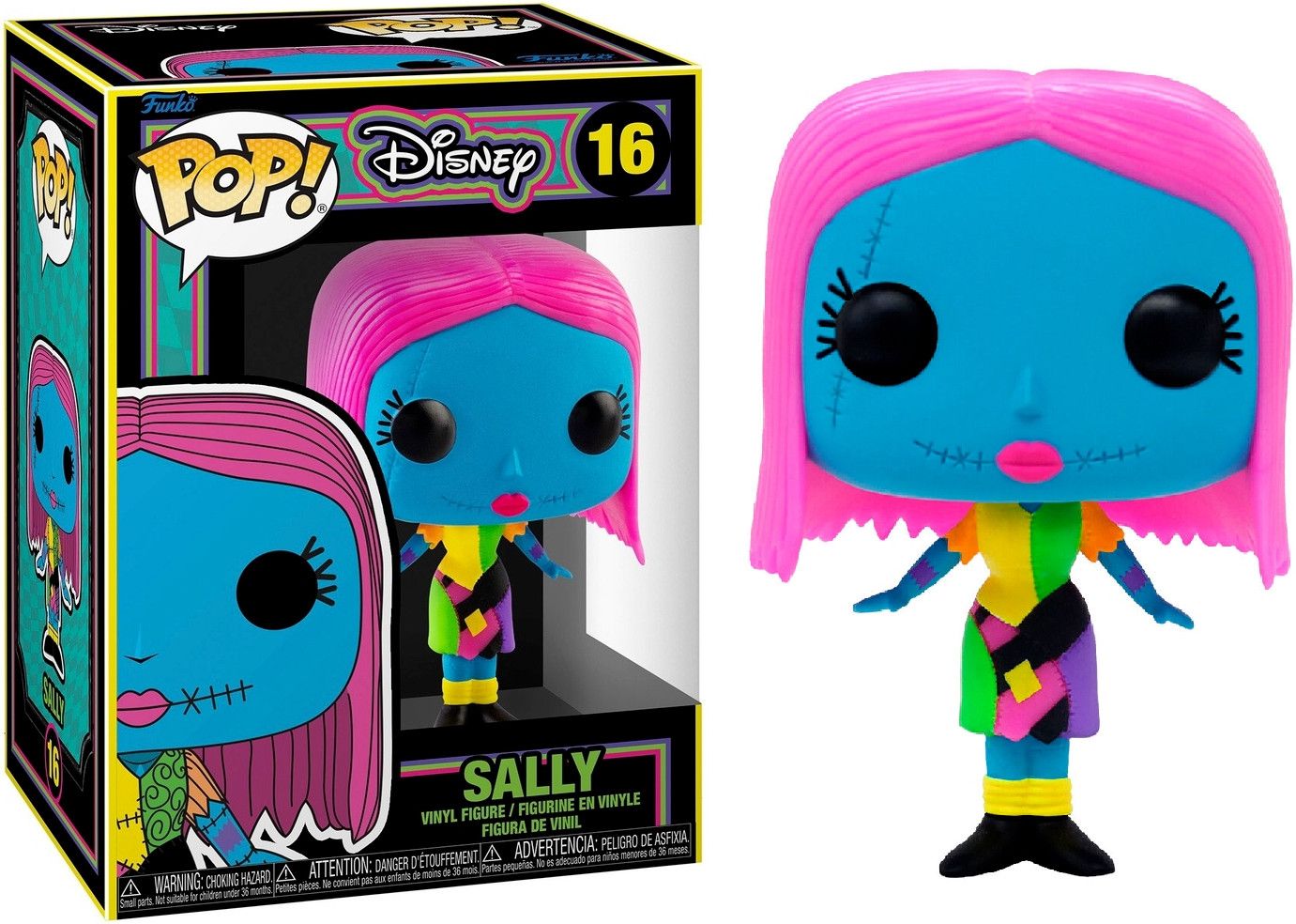 Funko Disney Nightmare Before Christmas Blacklight Pop Vinyl: Sally - Polyester - 2022
