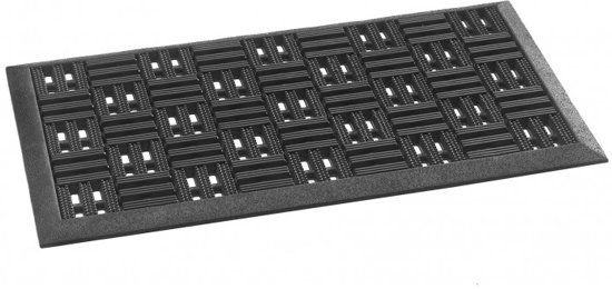 MD-Entree Marathon rubberen deurmat 45x75 cm - Zwart