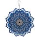 Dailygoods Girouette 360 degrés - Décoration de jardin - Mandala en métal - Noir