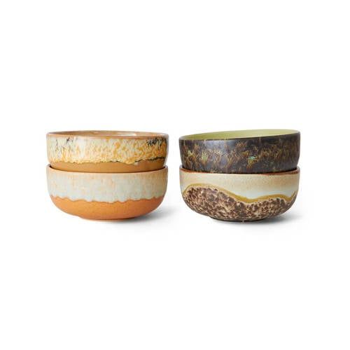HKLIVING kom 70s (Ø11 cm) (set van 4)