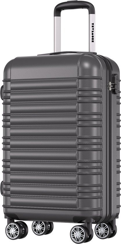 TRVLMORE Handbagage Koffer - 38L - Cijferslot - Lichtgewicht - Trolley - 54x36x20cm - Past binnen 55x40x20 cm - Donkergrijs