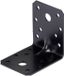 Alberts 824860 Zware hoekverbinding met kraal - verzinkt - zwart - kunststof gecoat - 70 x 70 x 55 mm | Set van 50