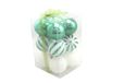 Nataluna L. Kruidnageltjes wit/groen ballen 8 cm 12 stuks, zoals afgebeeld
