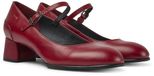 Camper Katie Platte Sandalen Rood Leer Vrouw EU 37