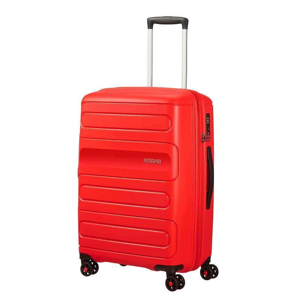 American Tourister Sunside Spinner 68 Expandable sunset red Harde Koffer Rood