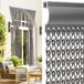 Soontrans Rideau de chaîne en aluminium 90x210cm Gris pistolet