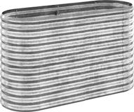 vidaXL Plantenbak 114x40x68 cm gegalvaniseerd staal zilverkleurig