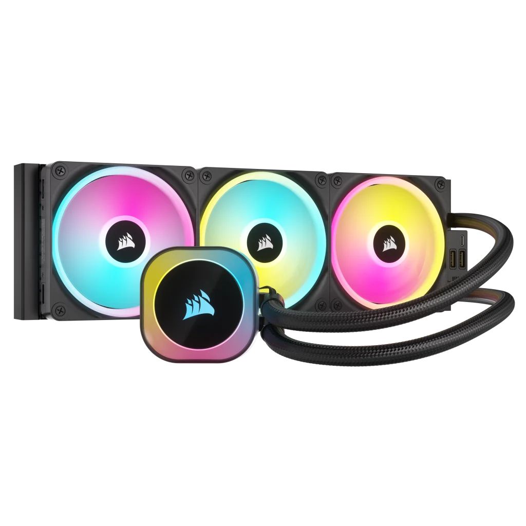 Corsair iCUE LINK H150i RGB AIO 360mm Liquid CPU Cooler - Black