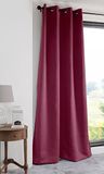 Lovely Casa Notte gordijn ondoorzichtig, polyester, framboos, 135 x 250 cm