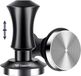 Unyqoos® Presse à expresso 58 mm – presse à calibrage automatique, pression de serrage de 30 lb, base en acier inoxydable (SUS304), manche en alliage d'aluminium, convient aux porte-filtres sans fond