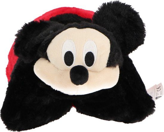 4KidsOnly Mister License Mickey Mouse fluffy 2 in 1 knuffel kussen