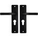 AXA binnendeurbeslag (basic) Edge kruk blok PC55 Zwart (Set)