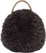 Luance Deurstopper Teddy - grijs - Teddy stof - 1 kilo - D17 x 23 cm