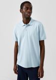 QS s.Oliver QS Polo-Shirt M Lichtblauw