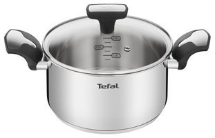 Tefal Emotion Kookpan - 20 cm - RVS - Met Deksel