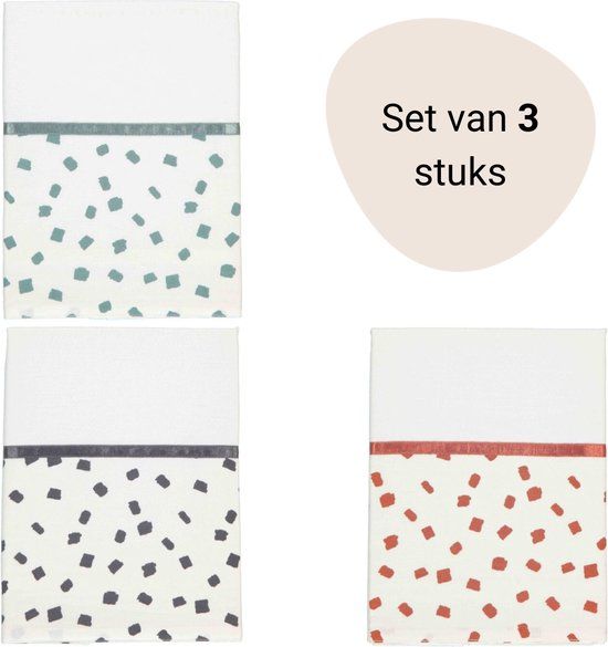 Laken Wieg Briljant Baby 75x100 Flocks Set 3st.