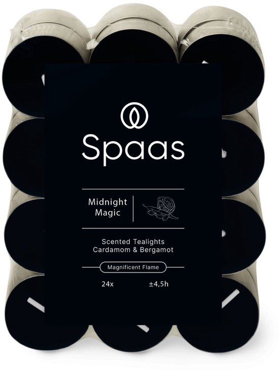 Spaas Geurtheelichten Midnight Magic Blokverpakking x24