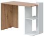 Bureau Nodi avec 2 étagères, réversible, chêne (Nodi/blanc), 100x78x52 cm
