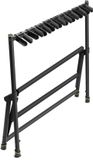 Unyqoos® Support guitare pliable pour neuf guitares acoustiques, basses et électriques