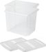 Sunware Boîtes de rangement - 2 pièces - 45 litres - Transparent