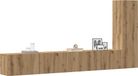 Maison Exclusive - Ensemble de 3 meubles muraux pour télévision, bois composite chêne "Artisan