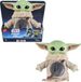 Mattel Star Wars The Mandalorian & Grogu Film Grogu Rondel Ontwerp Vinyl Hoofd Zacht Pluchen Lijfje - Knuffel van 15 cm