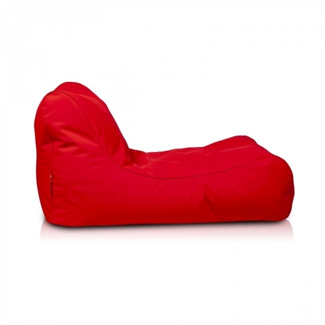 Viking Choice Luxe outdoor relax poef - rood - wasbare polyester hoes