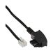 Inline 18901 Zwart Telefoonkabels 1m