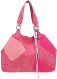 Fritzi aus Preußen shopper schoudertas Izzy Medium Limited Happy Flocked Soft Berry roze