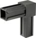Alberts 859916 XD-buisverbinding | 90° | kunststof, zwart | 30 x 30 x 2,0 mm | set van 10