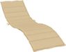 vidaXL Ligbedkussen 200x50x4 cm stof gemêleerd beige