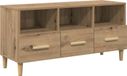 Syfax Ambachtelijk eiken TV-kast 102 x 36 x 50 cm Bewerkt hout