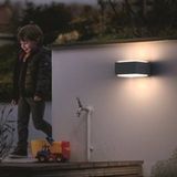 Philips LED Hedgehog wandlamp antraciet 1x42W