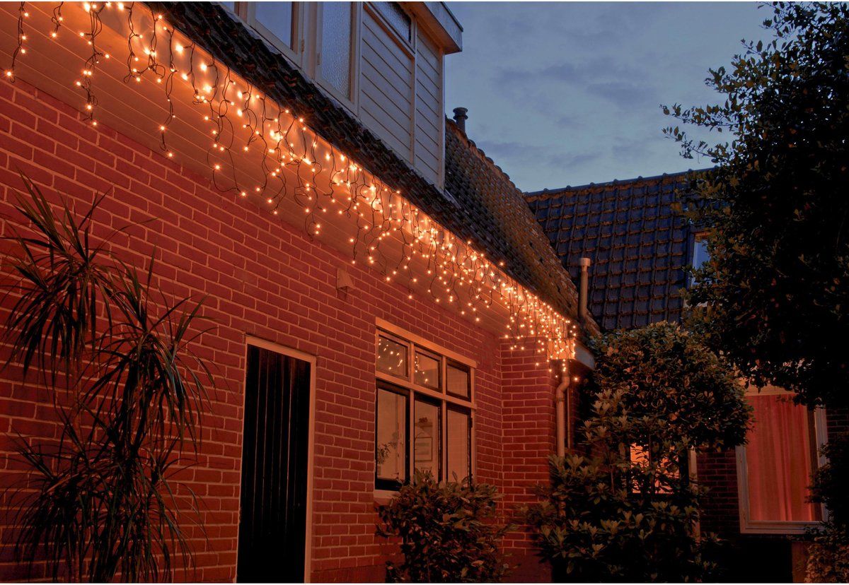 Anna's Collection Ijspegelverlichting - 600 Warm Witte Lampjes - 12 Meter - Kerstverlichting