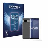 Savvies 3 Stuks Screenprotector voor Google Pixel 7a (Voor+Camera) - Glas Transparant